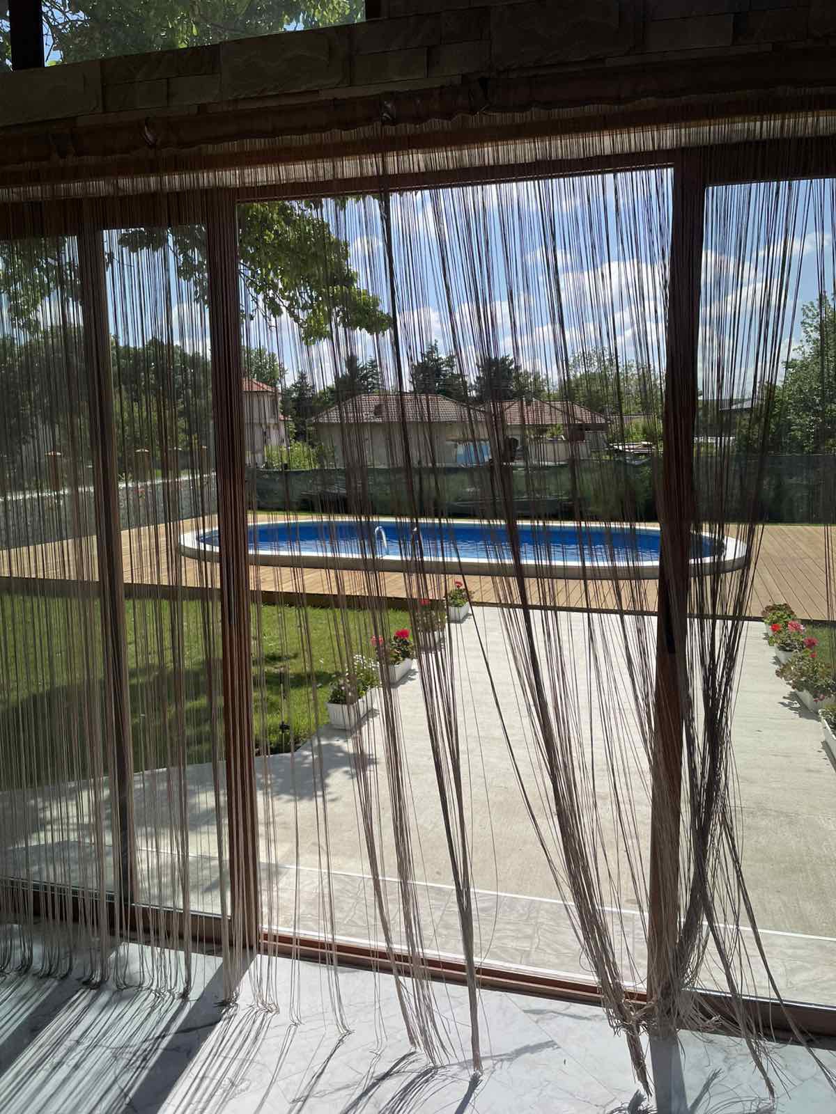 Interior view towards the yard